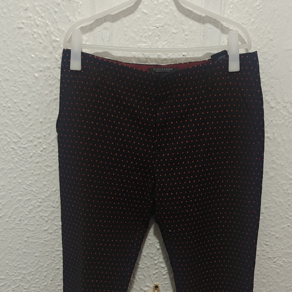 Scotch And Soda Black Polka Dot Pants